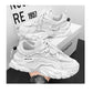 Men's Thick Sole Sport Shoes Simple Fashionable Casual Sneaker High Quality Rubber Plastic Male Athletic Shoes Chunky Sneakers