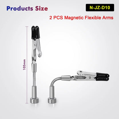 NEWACALOX Mini Magnetic Soldering Third Helplping Hand Flexible Arm PCB Circuit Board Hoder Electronic Repairing WeldingTool