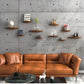 Semicircle Wooden Wall Shelf Background Wall Hanging Projector Display Stand Suspension Home Decoration Storage Organization