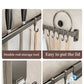 Kitchen Hook Punch-free Hanging Rod Spovel Hanger Row Hook Multifunctional Wall-mounted Storage Knife Holter
