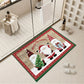 Santa Claus Green Polka Dots Rug Christmas Tree Snowflake Carpets Living Room Bedroom Entrance Non-slip Floormat Home Decoration