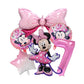 Minnie Mouse Birthday Party Decorate Girls Disposable Tableware Balloon Cups Plates Tablecloth Balloon Baby Shower Party Supply