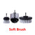 UNTIOR Electric Drill Brush Attachment Set Power Scrubber Brush Car Polisher Kitchen Bathroom Cleaning Kit Toilet Cleaning Tools