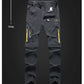 TRVLWEGO Men's Camping Hiking Pants Trekking High Stretch Summer Thin Waterproof Quick Dry UV-Proof Outdoor Travel Trousers