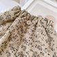 Korean Style Toddler Girls Corduroy Harem Pants 1-8Y Leopard Floral Print Autumn Winter Fleece-Lined or Thin Casual Pants