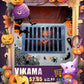 VIKAMA Halloween-vormige dekoratiewe tapyt swart spinnekopweb spook gotiese badkamer ingang voetsteun wasbare vuilbestande tapyt
