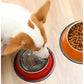 New Multicolor Stainless Steel Dog Cat Bowl Non-Slip Durable Anti-Fall Eat Drink Pet Food Container Feeder Dish Bowl