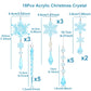 Christmas Crystal Acrylic Ornaments Christmas Decoration for Home 2025 Snowflake Xmas Tree Hanging Pendants New Year Gift 2026