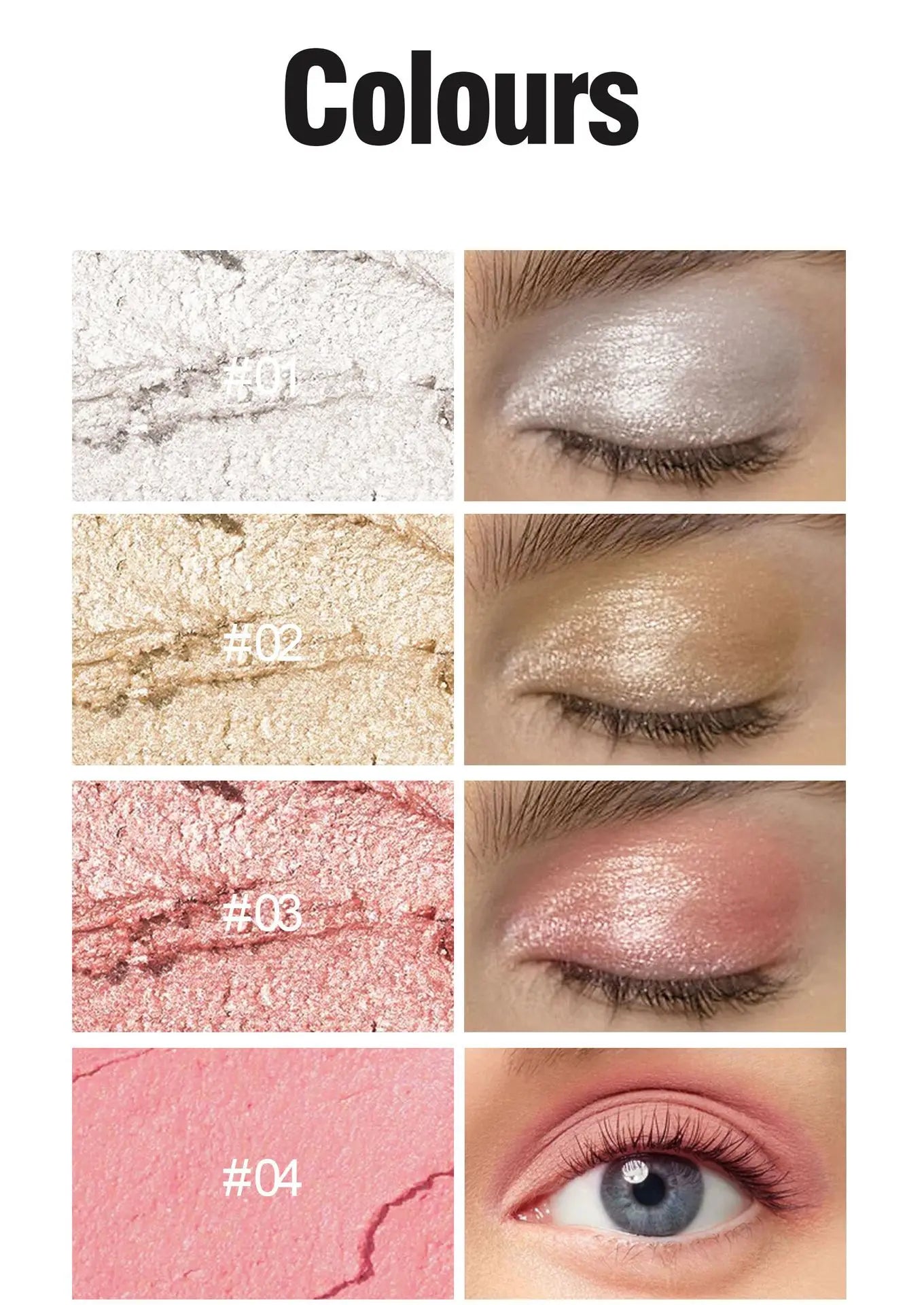 12 Colors Eyeshadow Stick Double Head Waterproof Long Lasting Metallic Shimmer Highlighter Cream Pen with Brush for Eyes