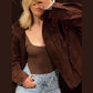 Stand Collar Long Sleeve Zipper Coat Women Elegant Pocket Ruched Loose Fitting Bomber Jacket Fashionable Ladies Autumn Outerwear