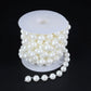 5yards/roll Imitation Pearl Chain White 3-12mm Round Beads Chain for Home Wedding Clothing Decoration Jewelry Making Accessories