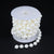 5yards/roll Imitation Pearl Chain White 3-12mm Round Beads Chain for Home Wedding Clothing Decoration Jewelry Making Accessories