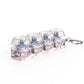 Keyboard Key Chain Fidget Toy for Adults LED Fidget Clicker Decompression Toy Keychains Stress Relief Gadget Interesting Pendant