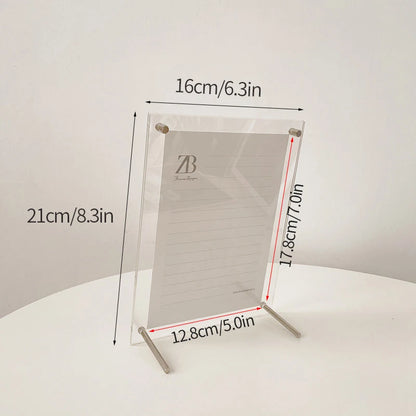 Transparent Acrylic Frames Photos Picture Frame Magnetic Double Sided Photo Frame Kpop Photocard Holder Album Poster Tag Display