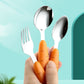 1/3PCS Baby Feeding Utensils Cartoon Fork Spoon Child Cutlery Set Kid Tableware Kitchen Gadgets Cake Vegetable Fork Teaspoon