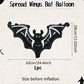 Halloween black bat foil balloons Halloween party supplies bat theme hanging bat decoration horror element atmosphere decoration