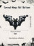 Halloween black bat foil balloons Halloween party supplies bat theme hanging bat decoration horror element atmosphere decoration