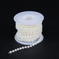 5yards/roll Imitation Pearl Chain White 3-12mm Round Beads Chain for Home Wedding Clothing Decoration Jewelry Making Accessories