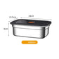 Stainless Steel Camping Lunch Box Leak-proof Sealed Bento Box Microwave Suitable Large Capacity Refrigerator Freezer Storage Box