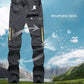TRVLWEGO Men's Camping Hiking Pants Trekking High Stretch Summer Thin Waterproof Quick Dry UV-Proof Outdoor Travel Trousers