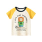 2 3 4 5 6 7 8 9 Years Boys Short Sleeve T-shirts Korean Version Kids Clothing Children Cotton Tees Summer Cartoon Tops
