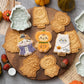 3Pcs Halloween Skull Cookie Cutter 3D Plastic Skeleton Gingerbread Man Biscuit Mold Fondant Pastry Cartoon Cake Decoration