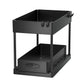New 2 Tier Under Sink Organizer Sliding Cabinet Basket  Kitchen Organizer Organizer Storage Rack with Hooks Hanging Cup Bathroom