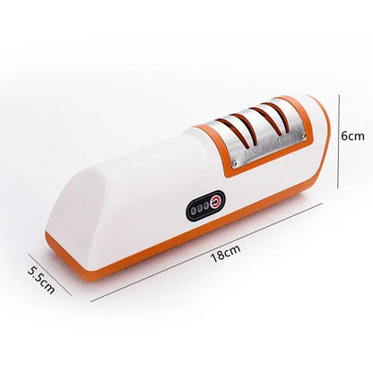 Electric Knife Sharpener Multifunctional Automatic Professional Small Knife Sharpener Kitchen Quick Sharpening Non-slip Tools
