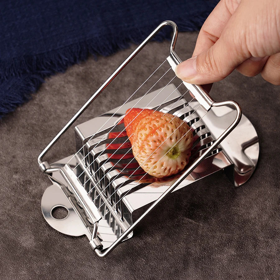 1PC household stainless steel egg slicer egg slicer multifunctional quick slicing egg ham split cutter sharp kitchen gadgets