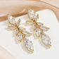 ZAKOL 2023 New Shiny Marquise Leaf Zircon Bridal Earrings AAA Cubic Zirconia Charming Design Drop Earring for Women Wedding