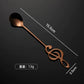 Musical Note Stainless Steel Teapoon Spoon Treble Clef Shape Mug Teaspoons Music Bar Ice Cream Creative Spoon Kitchen Tableware