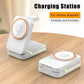3in1 Magnetic Wireless Charger Station 30W Fast Charging for iPhone 16 15 14 Pro Max iWatch AirPods Phone Adapter Stand