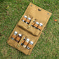 Portable Camping Seasoning Spices Bottle Tableware Leather Storage Bag Portable Kit For BBQ Picnic Kitchen