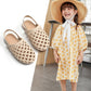 Baby Girls Shoes Braided Sandals for Girls Kids Fashion Hollow Out Leather Shoe Soft Sole Retro Princess Slippers Beach Shoes