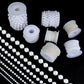 5yards/roll Imitation Pearl Chain White 3-12mm Round Beads Chain for Home Wedding Clothing Decoration Jewelry Making Accessories
