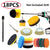 UNTIOR Electric Drill Brush Attachment Set Power Scrubber Brush Car Polisher Kitchen Bathroom Cleaning Kit Toilet Cleaning Tools