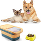 Collapsible Cat Dog Food Storage Container with Lid Folding Pet Food Container Airtight Sealing Box Kitchen Grain Storage Boxes