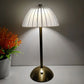 Crystal Led Table Lamp Rechargeable Book Light Night Light for Reading Bedside Bedroom Atmosphere Retro Hotel Bar Decor Dimmable