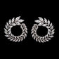 LXOEN Marquise Cut Flower Zirconia Crystal Long Drop Earrings for Women Shiny Leaf CZ Stone Bridal Wedding Jewelry