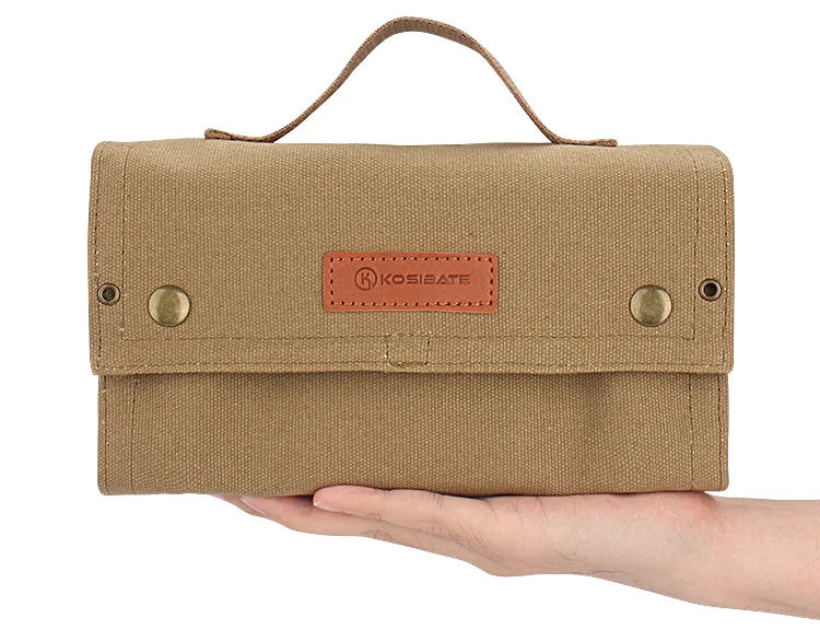 Portable Camping Seasoning Spices Bottle Tableware Leather Storage Bag Portable Kit For BBQ Picnic Kitchen