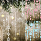 Christmas Crystal Acrylic Ornaments Christmas Decoration for Home 2025 Snowflake Xmas Tree Hanging Pendants New Year Gift 2026