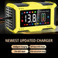 For Lead Acid / Lithium Iron Battery 14.6V/12V 6A 90W EU US Plug Car Battery Charger Pulse Repair 110V/240V Input