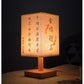 LED  Decoration Table Lamps Simple Chinese Style Dimmable Plug Night Light Fabric Lampshade Square Bedroom Bedside Desk Lights
