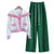New In Spring Women's 2 Pieces Set Sweet Preppy Style Sweater Cardigan Long Sleeve Crop Top Wide Leg Pants Casual Lady's Outfits