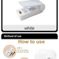 1pc Portable Bag Heat Sealer Plastic Package Storage Bag White Mini Home Sealing Clip Food Snack Fruit Fresh Keeping Gadgets