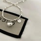 S925 Sterling Silver Simple Love Bracelet Sweet Cool Hand Decoration Geometric Square Fine Jewelry for Women Party Gifts