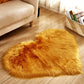30x40cm Plush Carpet Heart Shaped Faux Fur Rug Imitation Wool Christmas Coffee Table LivingRoom Shag Carpet Solid Color Style