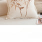 30X50/45x45CM Embroidered Bamboo Leaf Throw Pillow Cover Stamping Waist Cushion Cover Decor Home Decorative Pillowcase