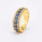 Nidin Light Luxury Cubic Zirconia Open Adjustable Rings For Women Fashion 5 Colors Gold Plated Finger Statement  Jewelry Gift