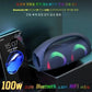 Portable Waterproof 100W High Power Bluetooth Speaker RGB Colorful Light Wireless Subwoofer Stereo Surround Subwoofer boombox
